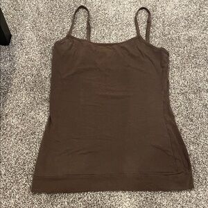 Dots Elegant Brown Camisole Top